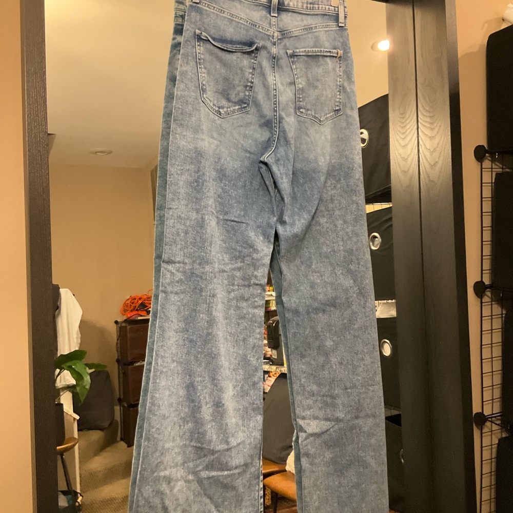 (Lori) Joe's Jeans Blue Flare Wide-Leg Denim - Picture 5 of 11
